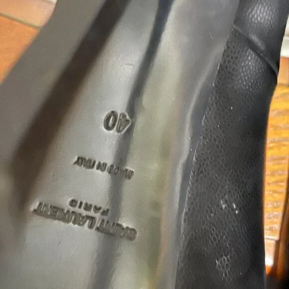 YSL: TRIBTOO 105 Pump, Black Leather, Size 40 (9) - Picture 8 of 8